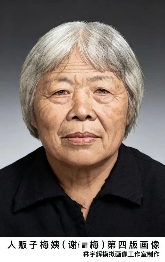"梅姨"归案后第四张画像曝光 与首版相差甚远